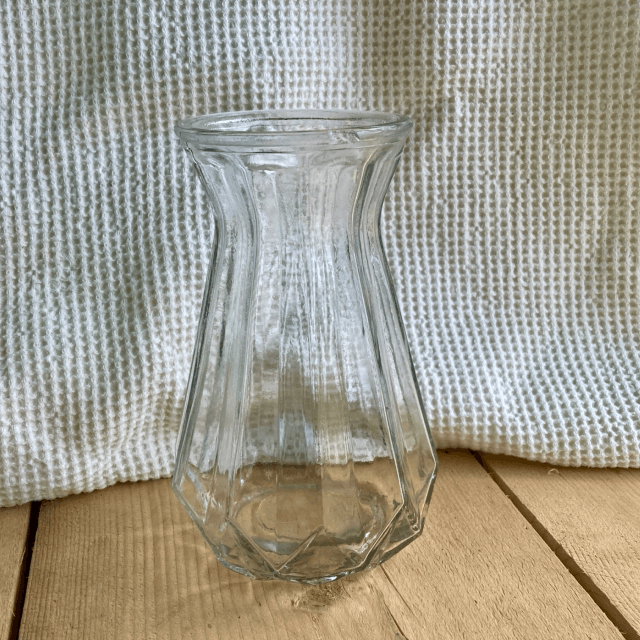 Funky glass vase filled with lovingly arranged Fresh Kerry Flowers 